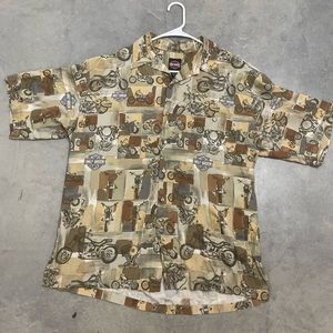 Harley Davidson Button Up